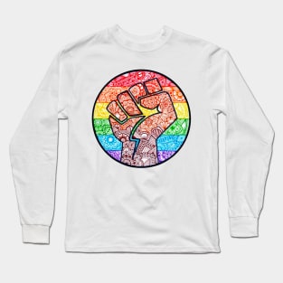 Raised Fist for Black Pride Long Sleeve T-Shirt